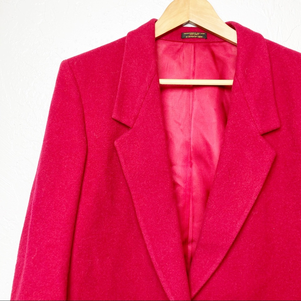 Talbots Red Wool Blazer Jacket - Picture 2 of 7